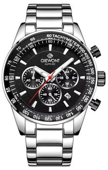 Giewont Chronograph Sapphire Vīriešu pulkstenis / sudraba/melns (GW9140-B1)