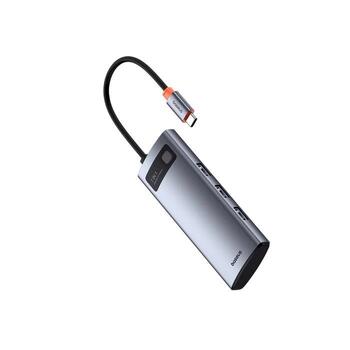 Baseus Metal Gleam Series 7-in-1 USB-C HUB Док-станция / серый космос (B00030708811-01)
