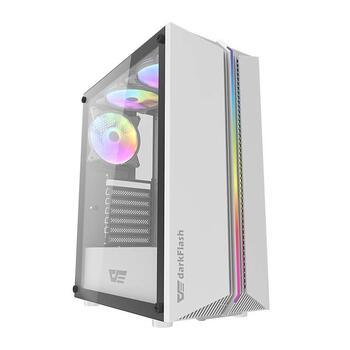 Darkflash DK151 Datoru Korpuss + Ventilatori 3gab. (DK151-WH)