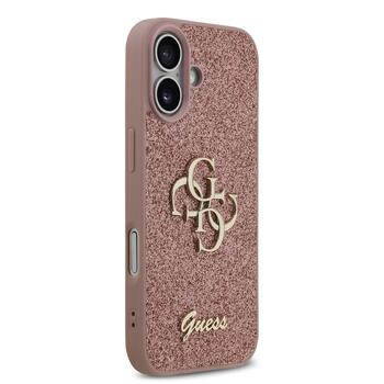 Guess PU Fixed Glitter 4G Metal Logo Case Чехол для Apple iPhone 17 (GUHCP17SHG4SGP)