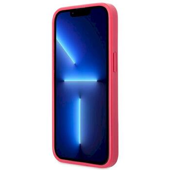 Guess GUHCP13LPS4MF Hardcase Saffiano 4G Small Metal Logo Aizsargapvalks priekš iPhone 13 Pro / 13 6,1