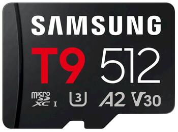 Samsung T9 microSDXC MB-MH512T/WW Карта Памяти 512GB (MB-MH512T/WW)