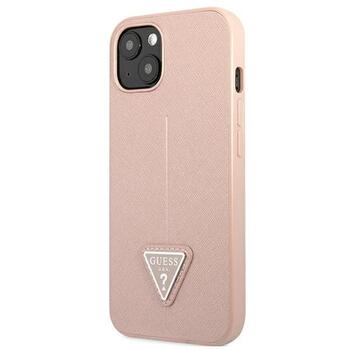 Guess GUHCP13SPSATLP Saffiano Triangle Logo Защитный чехол для iPhone 13 mini 5,4