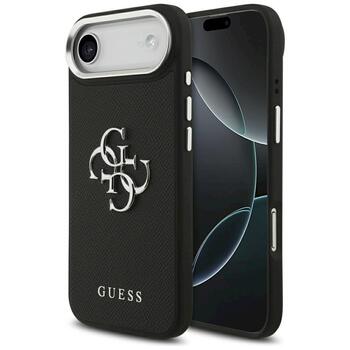 Guess Grained Big 4G Classic Logo Case Защитный чехол для iPhone Air / чёрный (GUHCP17MPG4SMCEK)