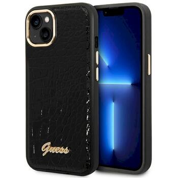 Guess GUHCP14MHGCRHK Croco Collection Aizsargapvalks priekš iPhone 14 Plus / 15 Plus 6.7