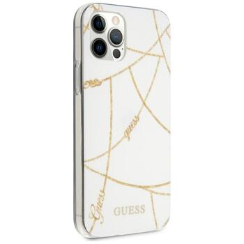 Guess GUHCP12LPCUCHWH Gold Chain Collection Защитный чехол для iPhone 12 Pro Max 6,7