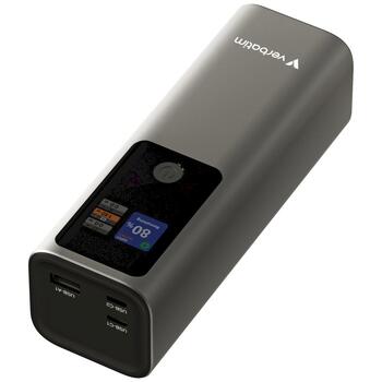 Verbatim 32269 Charge n Go Ārējās baterijas 27000mAh / 140W / 2xUSB-C / PD 3.1 gray (32269)