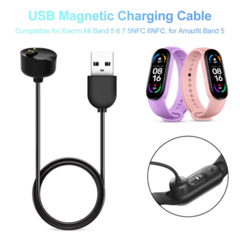 RoGer Xiaomi Mi Band 5/6/7 USB Магнитный кабель 40см (SW370375)