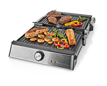 Nedis KAGR151FSR Kontaktgrils 2000W (KAGR151FSR)