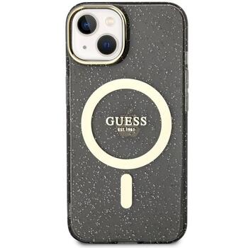 Guess GUHMP14SHCMCGK Glitter Gold MagSafe Защитный чехол для iPhone 14 / 15 / 13 6.1