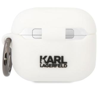 Karl Lagerfeld 3D Logo NFT Karl Head Silicone Case Чехол для наушников Apple AirPods 3 (KLA3RUNIKH)