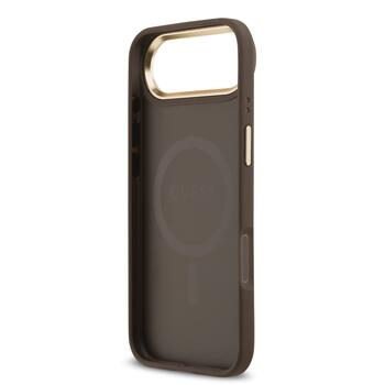 Guess PU Leather 4G Gold Frame MagSafe Case Чехол для Apple iPhone 17 Air (GUHMP17MP4MSEGCW)