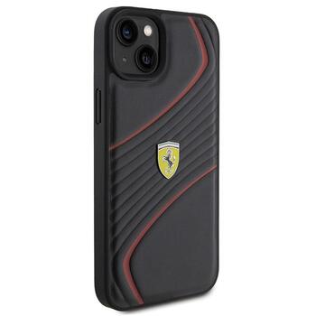 Ferrari Twist Metal Logo Back Case Защитный Чехол для Apple iPhone 15 Plus (FEHCP15MPTWK)