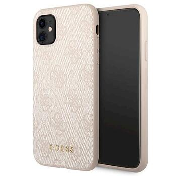 Guess GUHCN61G4GFPI Hardcase 4G Metal Gold Logo Aizsargapvalks priekš iPhone 11 6,1