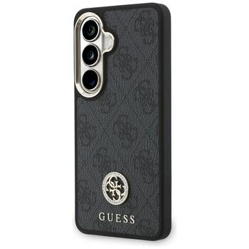 Guess 4G Big Rhinestone Triangle Strap MagSafe Защитный чехол для Samsung Galaxy S26 / чёрный (GUHMS26SP4G4DCSK)
