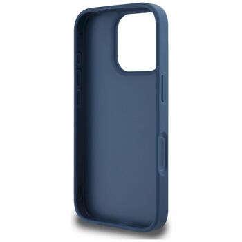 Case Guess Grained Roses Big 4G logo Aizsargapvalks priekš iPhone 16 Pro / zils (GUHCP16LPGROP4MB)
