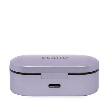 Guess GUTWST31EG TWS Bluetooth headphones Беспроводные наушники + docking station / фиолетовый/фиолетовый (GUTWST31EU)