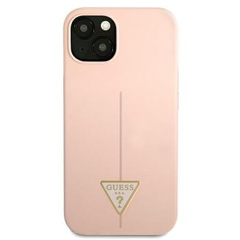 Guess GUHCP13SSLTGP Silicone Triangle Hardcase Защитный чехол для iPhone 13 mini 5,4