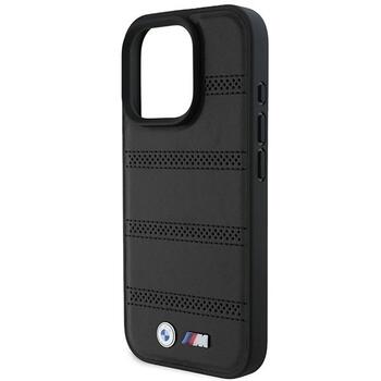 BMW M Perforated And Stitched Line MagSafe Aizsargapvalks priekš Apple iPhone 16 Pro (BMHMP16L23PUSPK)