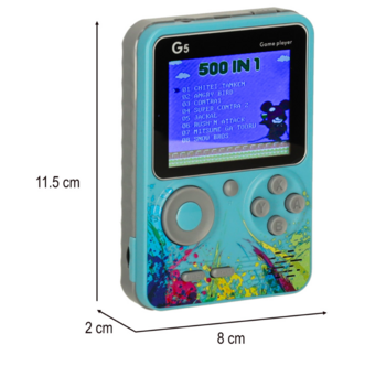 RoGer G5 Retro Mini Портативная Игровая Консоль (RO-3369-BL)