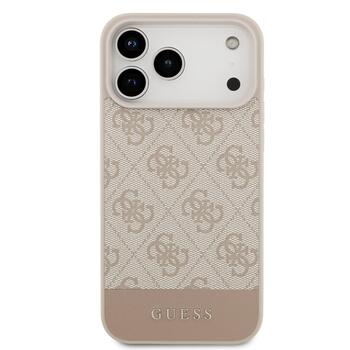 Guess PU 4G Stripe Case Защитный чехол для iPhone 17 Pro Max / розовый (GUHCP17XG4GLPI)