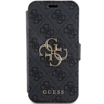 Guess GUBKP15L4GMGGR book 4G Metal Logo Защитный чехол для iPhone 15 Pro 6.1