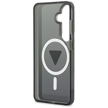 Case Guess IML Gradient Triangle MagSafe Защитный чехол для Samsung Galaxy S26 / чёрный (GUHMS26SHGTMLCGK)