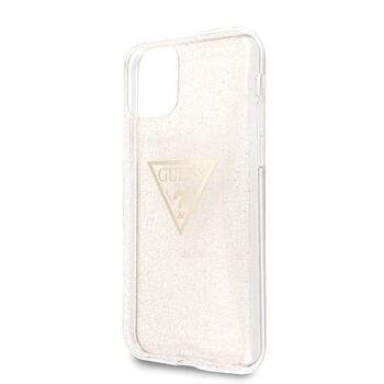 Guess GUHCN58SGTLGO Glitter Triangle Защитный чехол для iPhone 11 Pro / золотой (GUHCN58SGTLGO)