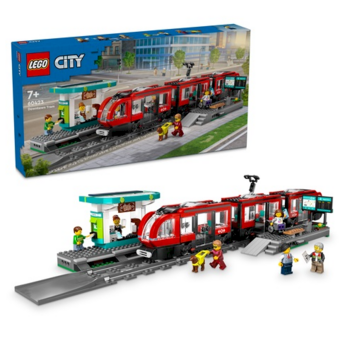 LEGO CITY 60423 Downtown Streetcar and Station Konstruktors (60423)