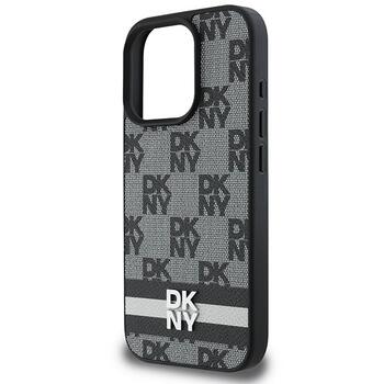 DKNY Checkered Pattern & Printed Stripes Защитный Чехол для Apple iPhone 16 Pro Max (DKHCP16XPCPTSSK)