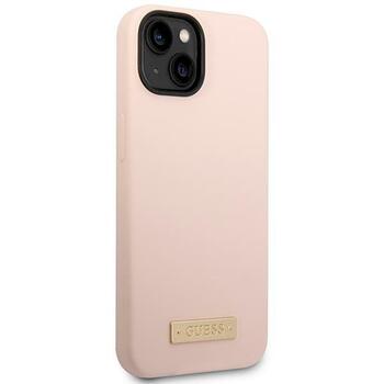 Guess GUHMP14MSBPLP Hardcase Silicone Logo Plate MagSafe Защитный чехол для iPhone 14 Plus/15 Plus 6.7