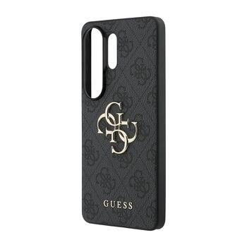 Guess PU 4G Metal Logo Case Aizsargapvalks priekš Samsung Galaxy S26 Ultra / peleks (GUHCS26L4GMGGR)