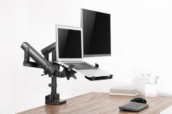 Gembird MA-DA3-03 Regulējams galda stiprinājums 3x monitoriem (MA-DA3-03)