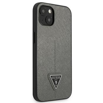 Guess GUHCP14MPSATLG Saffiano Triangle Logo Защитный чехол для iPhone 14 Plus/15 Plus 6.7