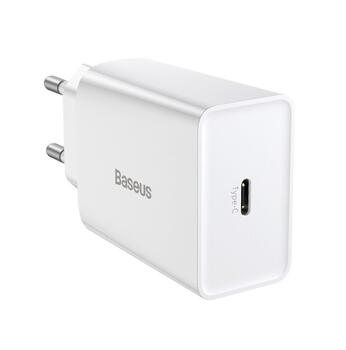Baseus CCFS-SN02 Speed Mini Charger Зарядное устройство USB-C 20W / белый (CCFS-SN02)
