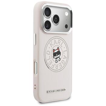 Case Karl Lagerfeld Point & Choupette Sketch MagSafe Защитный чехол для iPhone 17 Pro Max / розовый (KLHMP17X6PCCPRP)