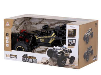 RoGer RC Rock Crawler Radiovadāma mašīna bagijs 2.4GHz / 1:8 / 51cm Melns (5903039719514)