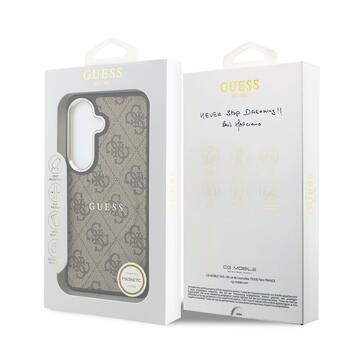 Guess PU Leather 4G Gold Frame Magnetic Case Чехол для Samsung Galaxy S26 (GUHMS26SP4MSEGCW)