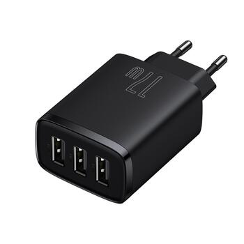 Baseus Компактное Зарядное Устройство 3 x USB / 17 Вт (BRA011960)
