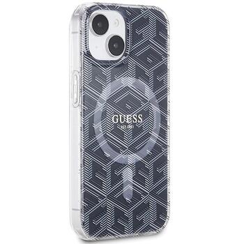 Guess GUHMP15MHGCUSTGK Hardcase IML GCube MagSafe Защитный чехол для iPhone 15 Plus/14 Plus 6.7