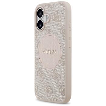 Guess 4G Circle Classic Logo MagSafe Защитный чехол для iPhone 17 / розовый (GUHMP17SP4PGRSGP)