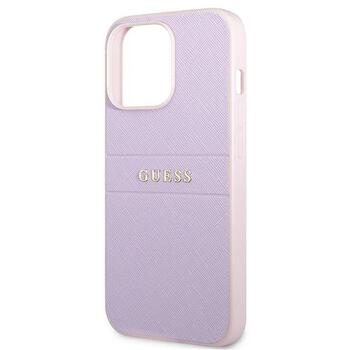 Guess GUHCP13LPSASBPU Saffiano Hot Stamp & Metal Logo Защитный чехол для iPhone 13 Pro / 13 6,1