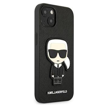 Karl Lagerfeld KLHCP13SOKPK Saffiano Ikonik Karl`s Patch Aizsargapvalks priekš iPhone 13 mini 5,4