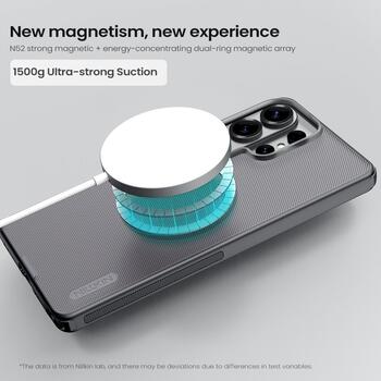 Nillkin Super Frosted PRO Magnetic Back Cover Защитный чехол для Samsung Galaxy S26 Ultra / прозрачный чёрный (57983129431)