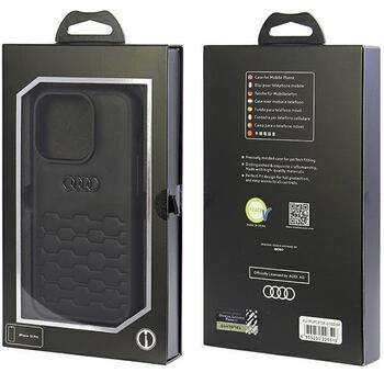 Audi GT Synthetic Leather Back Case Защитный Чехол для Apple iPhone 15 Pro (AU-TPUPCIP15P-GT/D2-BK)