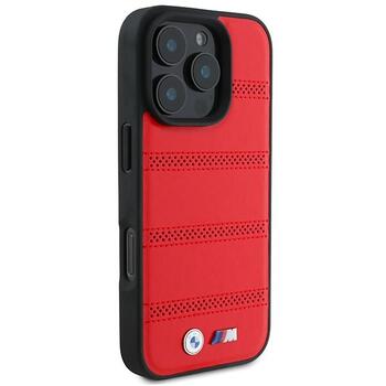 BMW M Perforated And Stitched Line MagSafe Защитный Чехол для Apple iPhone 16 Pro (BMHMP16L23PUSPR)