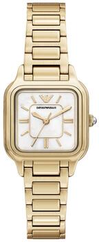 Emporio Armani Square White Dial Rokas Pulkstenis (4064092377125)