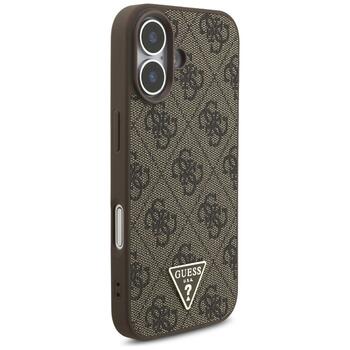Guess 4G Strap Triangle Logo MagSafe Aizsargapvalks priekš iPhone 17 / brūns (GUHMP17SP4TSDPPSW)