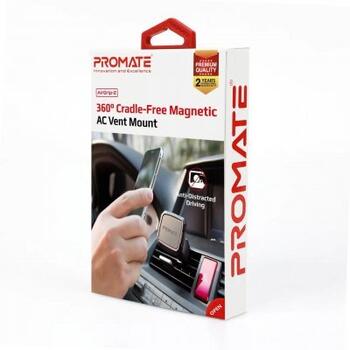 PROMATE AirGrip-2 Магнитный держатель для телефона (AISAIRGRIP2BL)