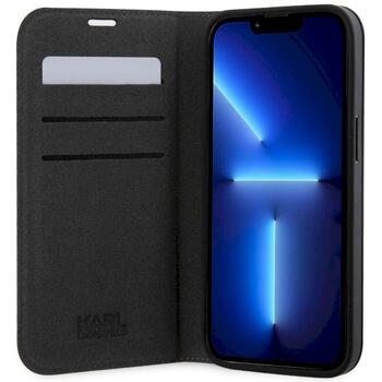 Karl Lagerfeld KLBKP14XSANKCPG Planšetdatoru maciņš priekš iPhone 14 Pro Max 6.7